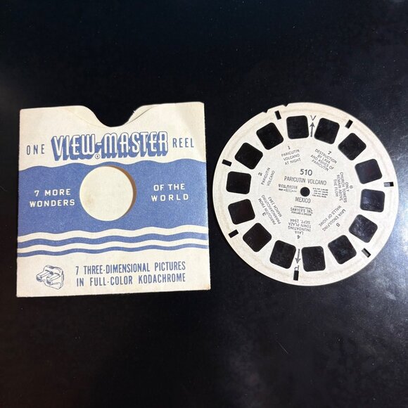 Vintage View-Master Reel 510 Paricutin Volcano Mexico Kodachrome 3D Pictures By - Picture 1 of 3